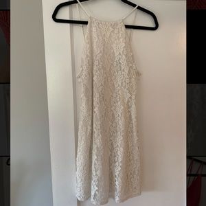 White lace summer dress